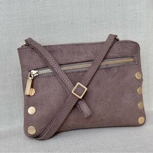 Hammitt Nash Small Leather Crossbody Grey Natural/Brushed Gold